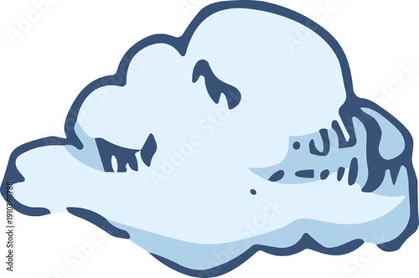 Obraz 구름 일러스트