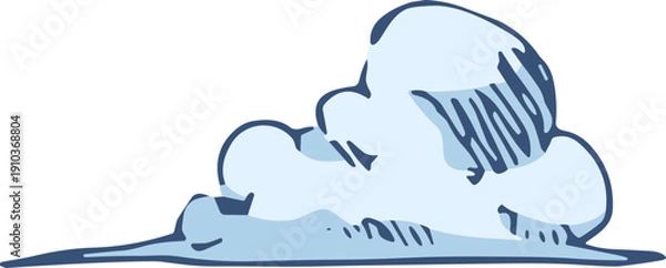 Obraz 구름 일러스트