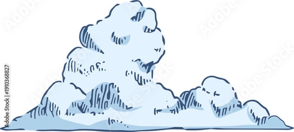 Obraz 구름 일러스트
