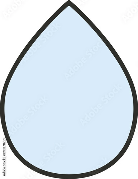 Obraz 빗방울 일러스트, 비구름