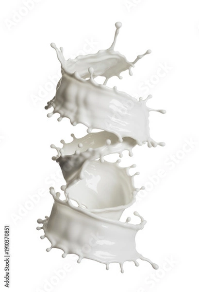 Obraz Dynamic White Liquid Splash