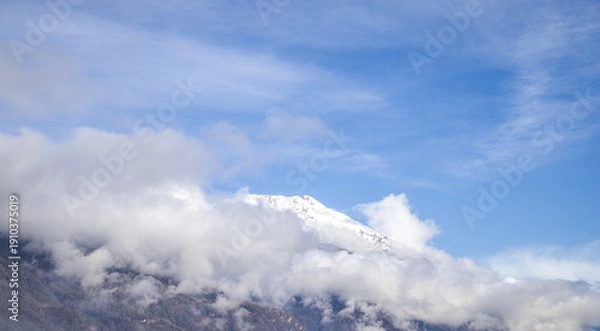 Obraz nebbia in montagna
