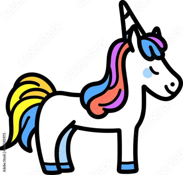 Obraz 유니콘 캐릭터 일러스트