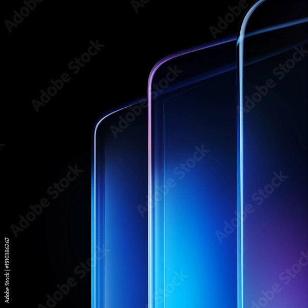 Obraz 빛나는 유리패널 배경