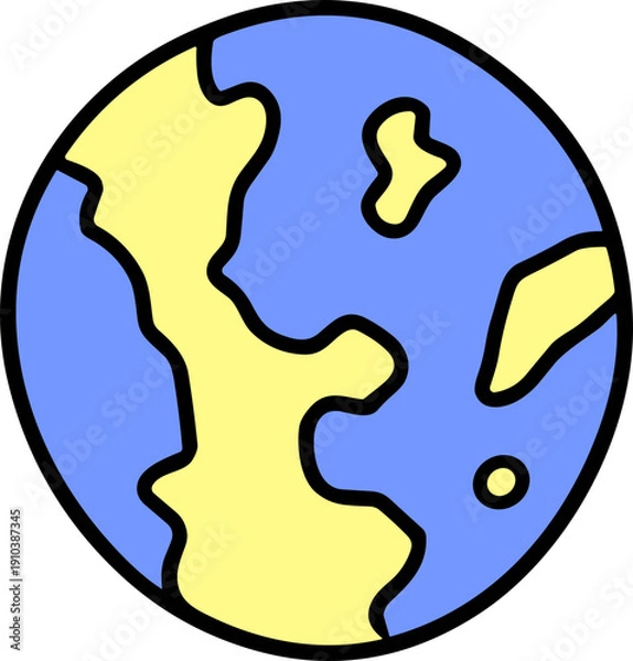 Obraz 우주 행성 일러스트, 행성모양