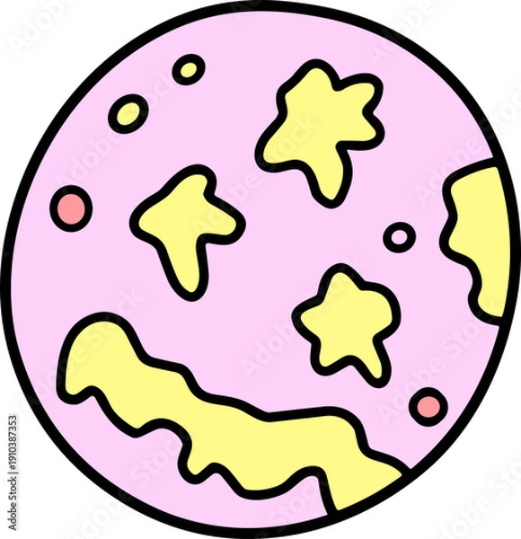 Obraz 우주 행성 일러스트, 행성모양