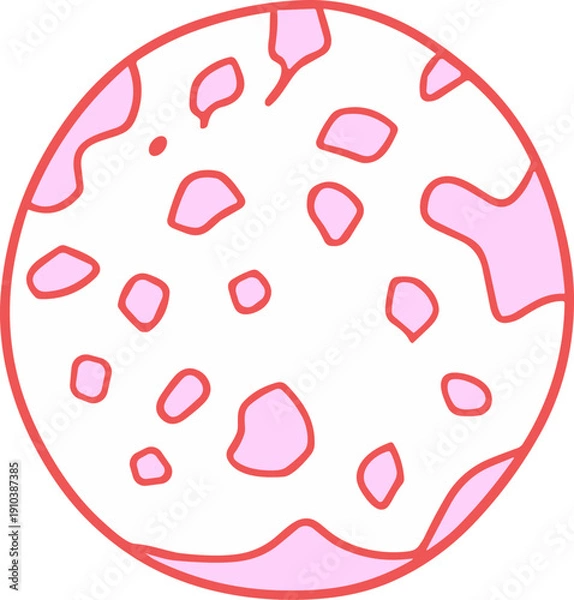 Obraz 우주 행성 일러스트, 행성모양