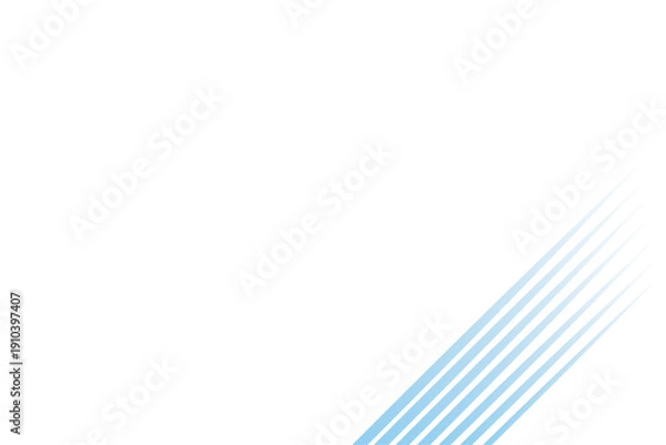 Obraz 青いスリットのラインが走る清潔感のあるスタイリッシュな背景フレーム素材