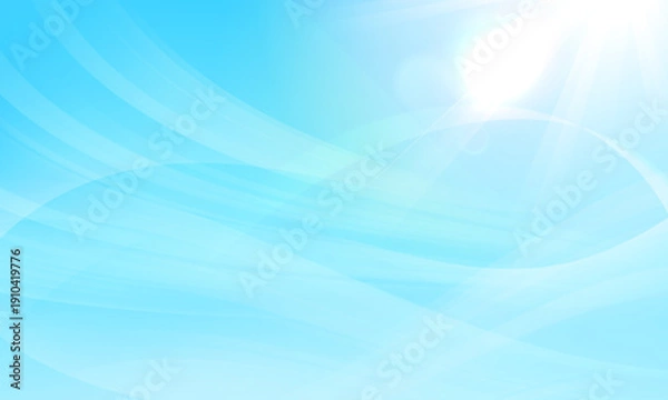 Obraz 青い空とさわやかな空気のイラスト