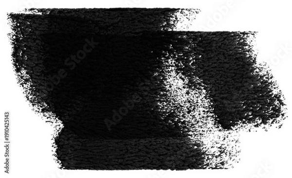 Obraz 透明背景に描いたキリヌキ素材、手書きのブラシストローク