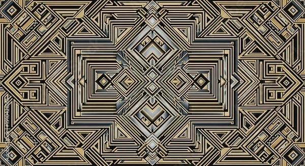 Obraz Intricate abstract geometric symmetry pattern