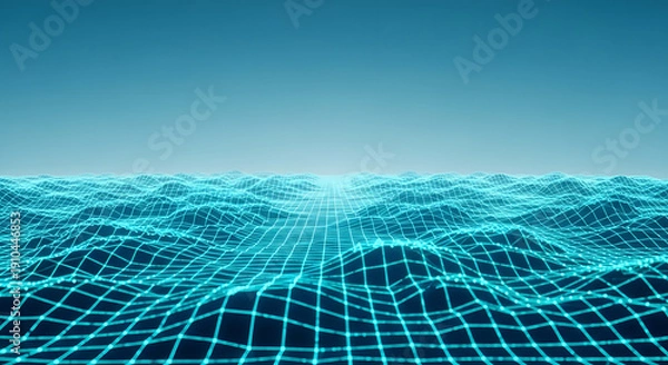 Obraz Net Grid Ocean Horizon