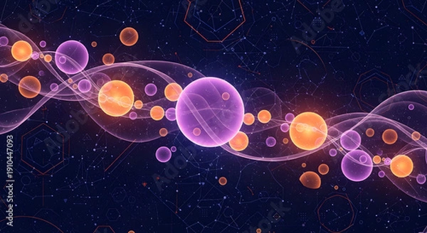 Obraz Cellular Particles in Space