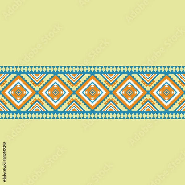 Obraz Vector Geometric Ethnic seamless pattern background.Native American.