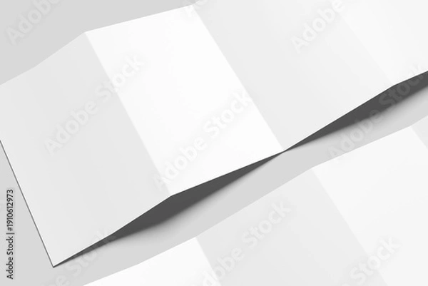 Obraz Four fold brochure mockup