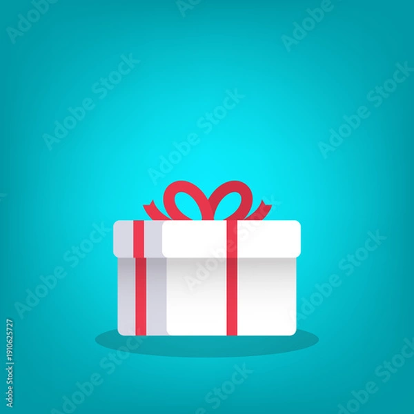 Fototapeta Present, gift box icon.