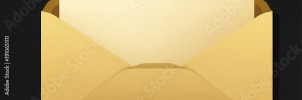 Fototapeta Cartoon envelope illustration