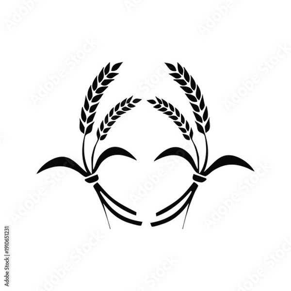 Obraz  Agriculture wheat icon vector illustration