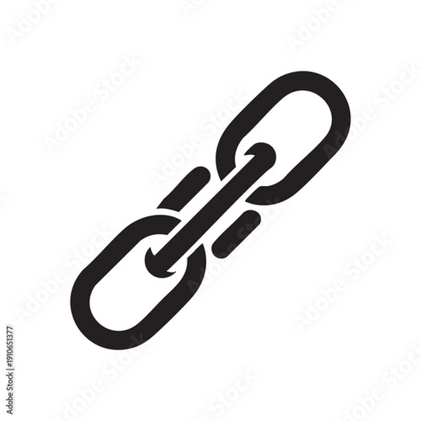 Obraz Vector Illustration Of Hyperlink Chain