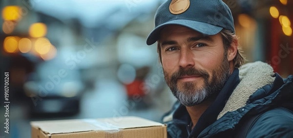 Obraz Delivery courier service