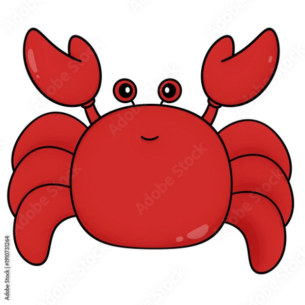 Fototapeta Cartoon crab