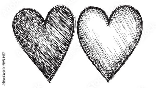 Obraz heart sketch