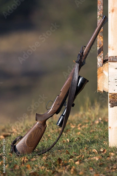 Obraz unbeaufsichtigte Jagdwaffe