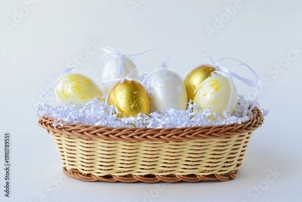 Obraz Easter eggs in a basket