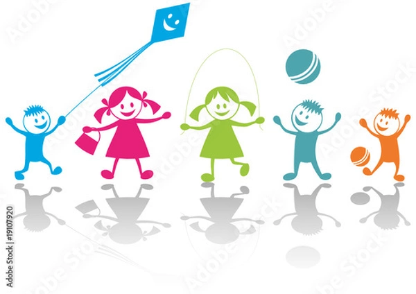 Obraz Cheerful playing children