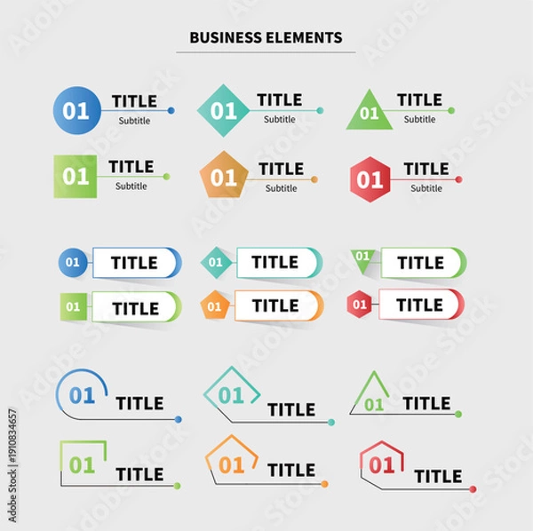 Obraz 비즈니스 인포그래픽