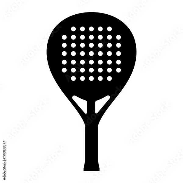 Obraz Padel Racket Silhouette Flat Image