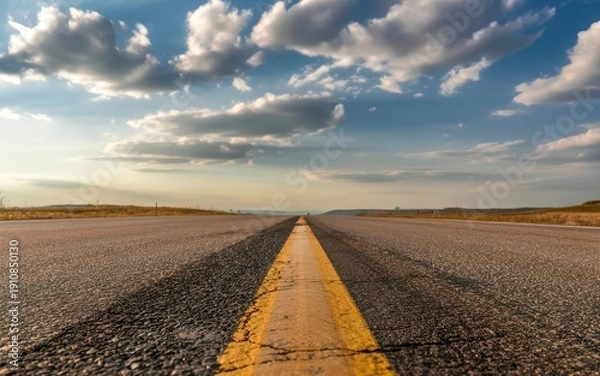 Obraz Endless road beneath dramatic skies