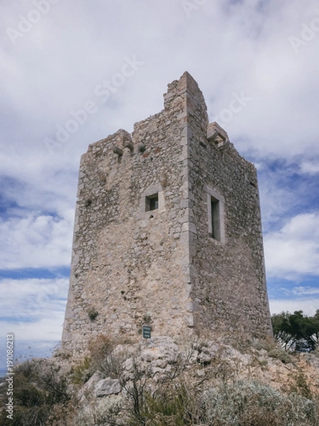 Fototapeta Discovering Tuscany and the Maremma Natural park known as Uccellina Park, a stunning natural reserve and protected wildlife area along the coast of the Tyrrhenian Sea