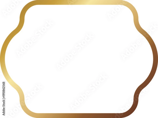 Obraz 高級感のあるメタルフレーム　ゴールド