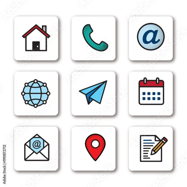 Obraz Cartoon Internet Icon