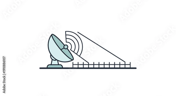 Obraz Satellite Dish Antenna Communication Technology.
