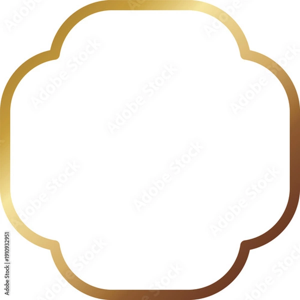 Obraz 高級感のあるメタルフレーム　ゴールド