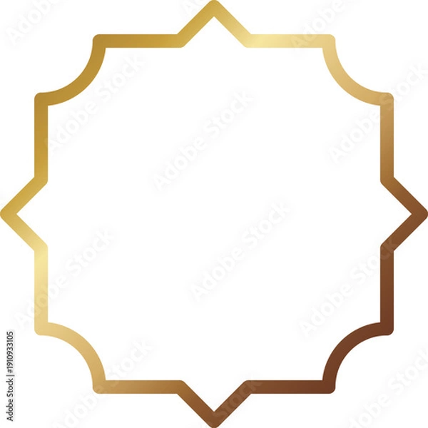 Obraz 高級感のあるメタルフレーム　ゴールド