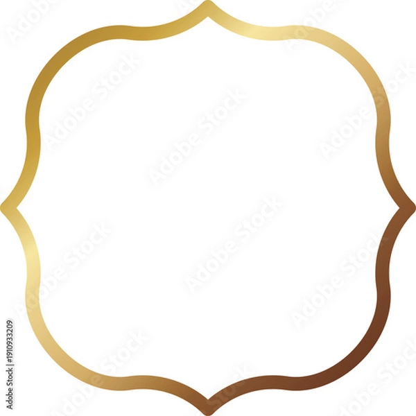 Obraz 高級感のあるメタルフレーム　ゴールド