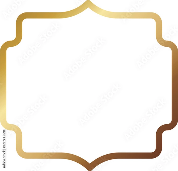 Obraz 高級感のあるメタルフレーム　ゴールド