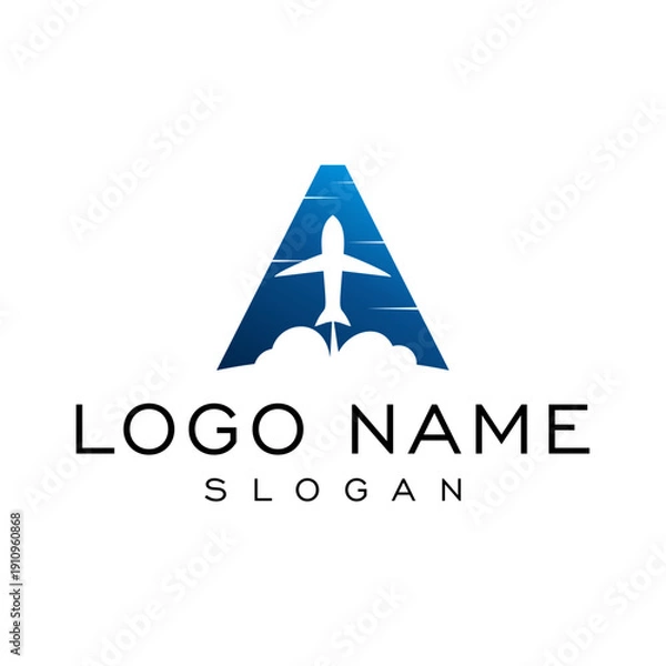 Obraz Letter A Aviation Logo Vector