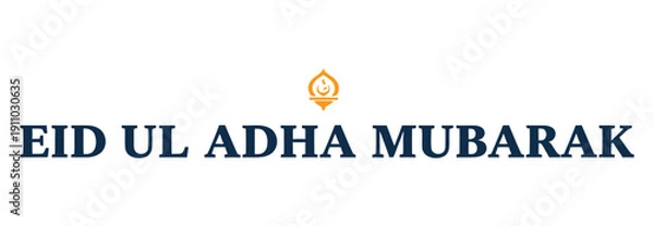 Obraz Elegant Eid ul Adha Mubarak typography design