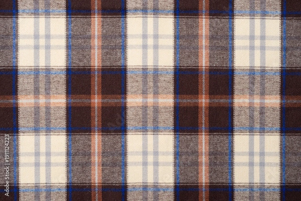 Fototapeta Seamless checkered fabric texture background