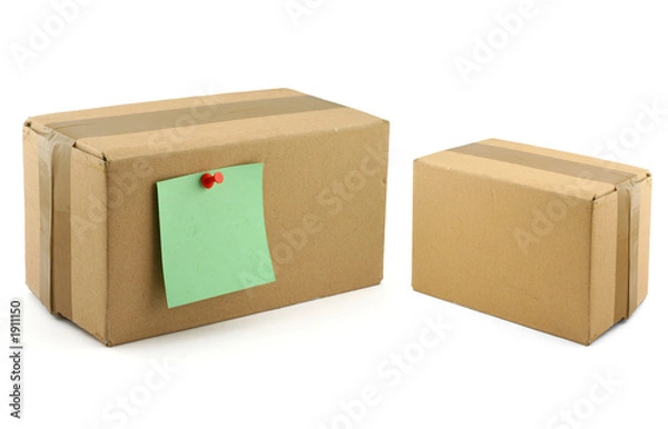 Obraz two cardboard boxes