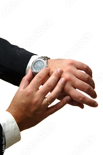 Obraz Hombre mirando la hora