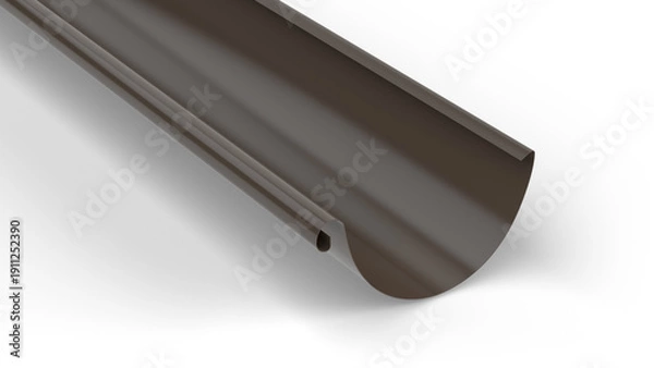 Obraz Drainage gutter on white background - 3D illustration
