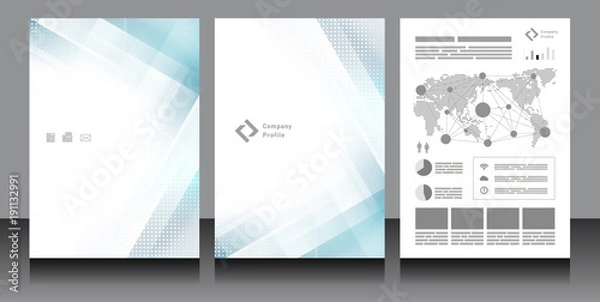 Obraz 企業パンフレット表紙・テンプレート