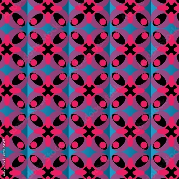 Obraz Abstract geometric seamless pattern.