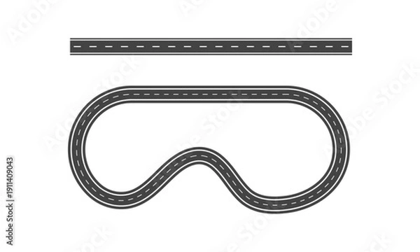 Obraz Modern Asphalt Road Vector Design