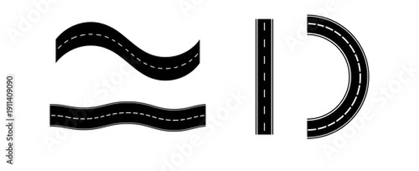 Obraz Transportation Route Map Background